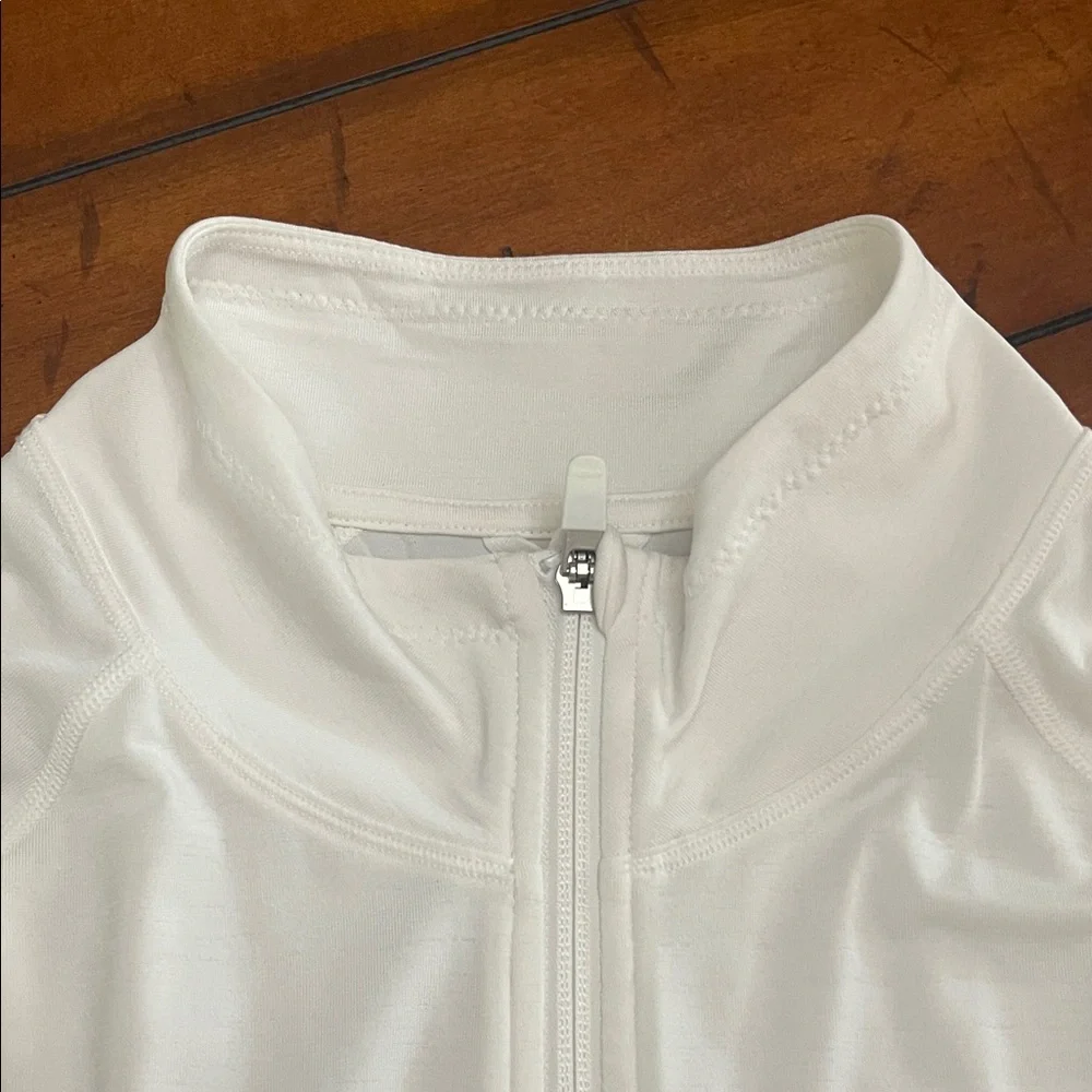 White Full-Zip Athleta jacket - Picture 3 of 5